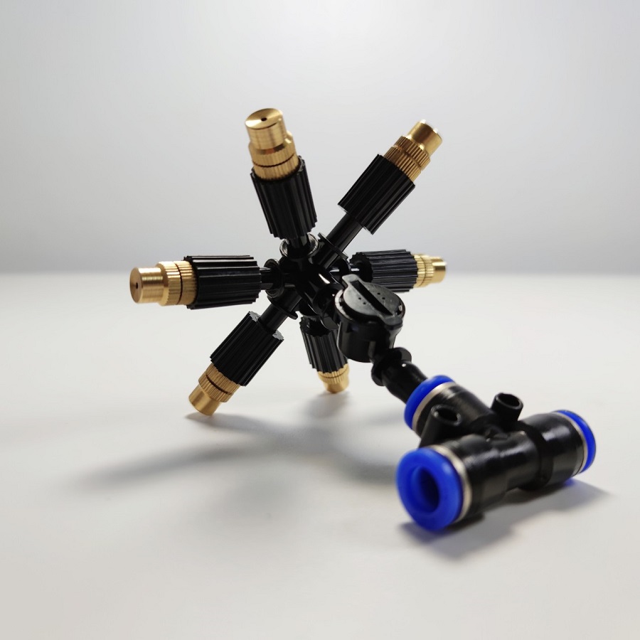 Béc 6 hướng đồng điều hướng có van bù áp