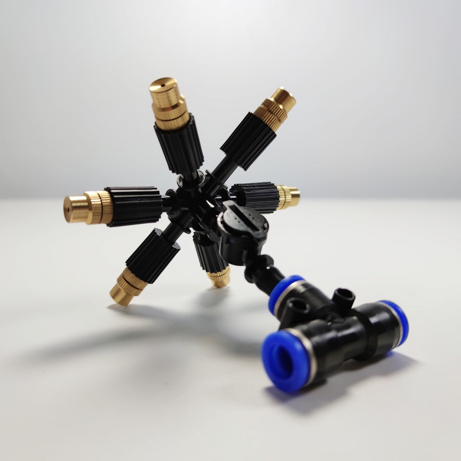 Béc 6 hướng đồng điều hướng có van bù áp