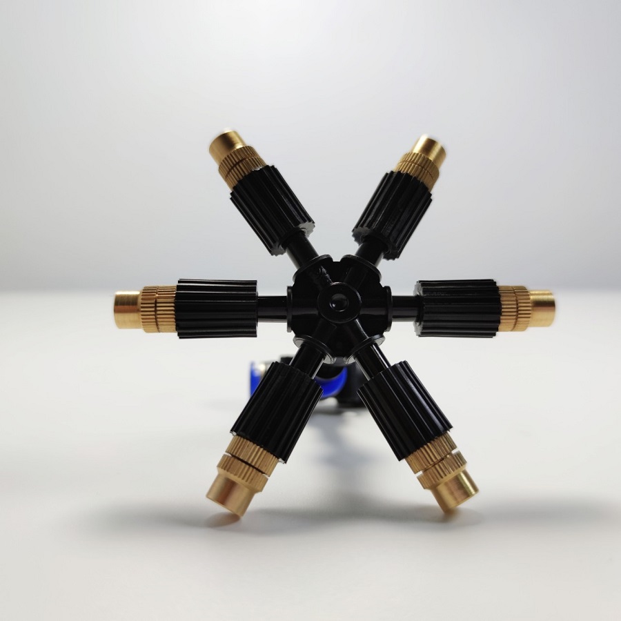 Béc 6 hướng đồng điều hướng có van bù áp