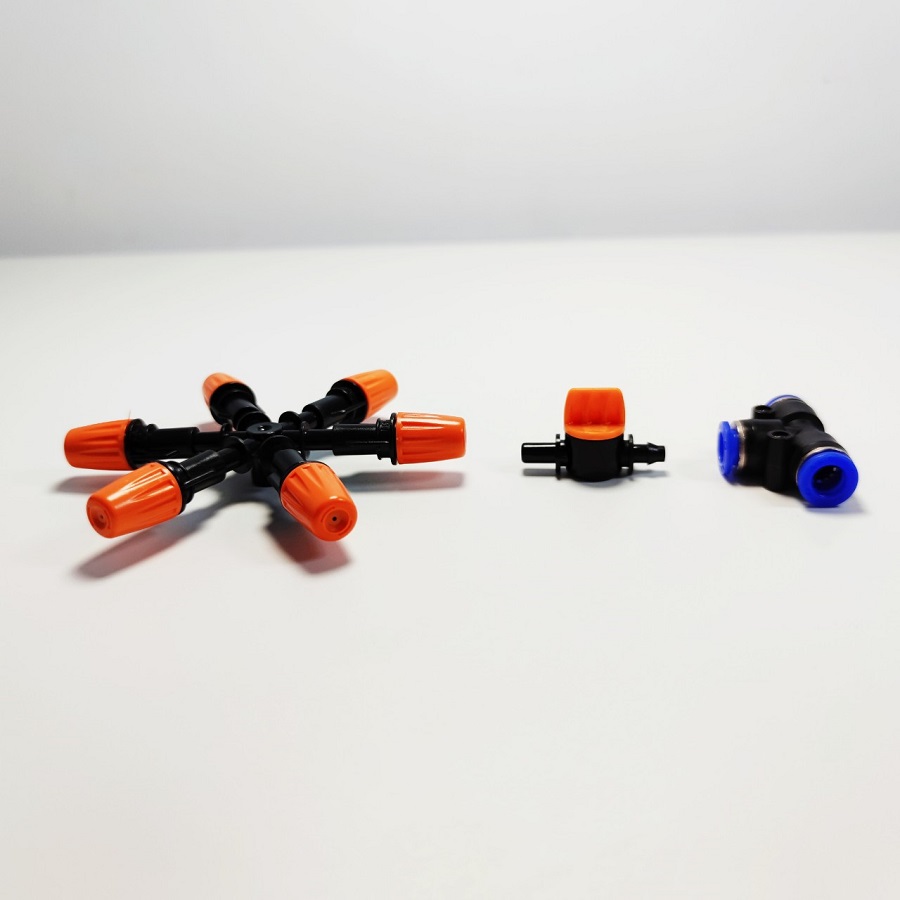 Béc 6 hướng nhựa có chân van