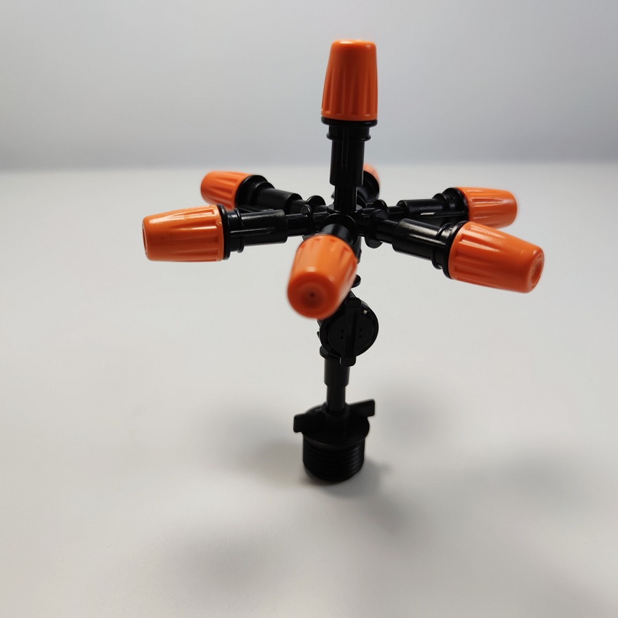 Béc 7 hướng nhựa kèm bù áp và chân ren 21