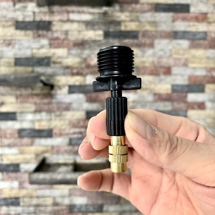Béc phun sương 1 hướng bằng đồng kèm ren nối ống 21mm