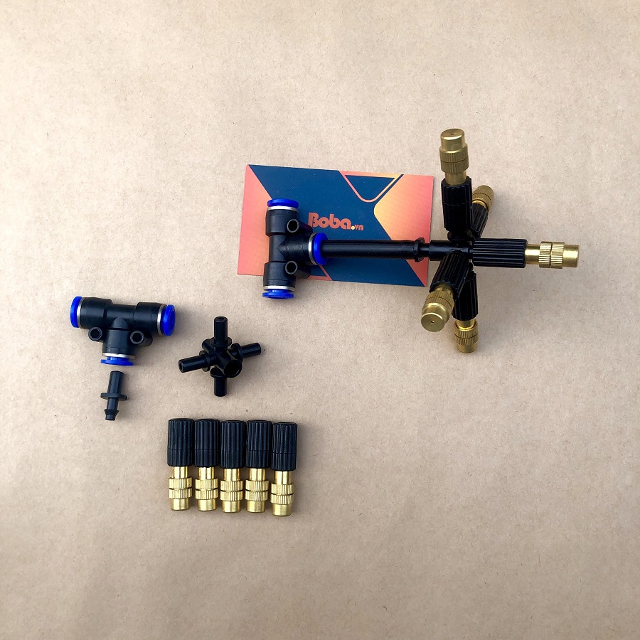 Béc phun sương 5 hướng bằng đồng