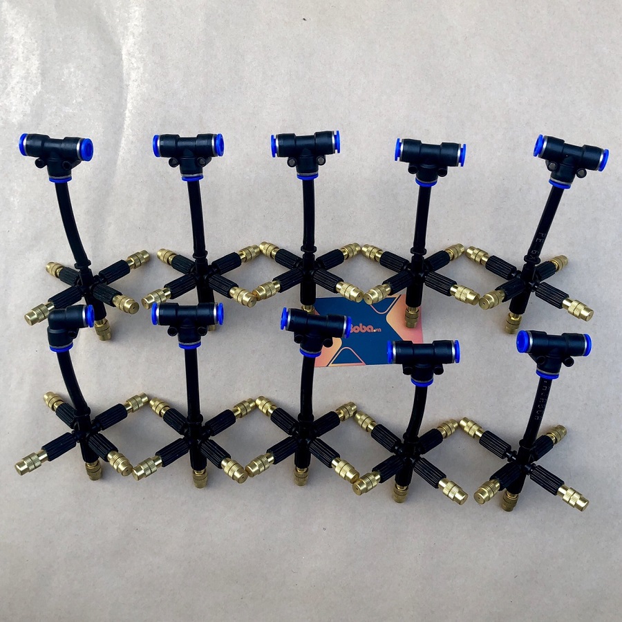 Béc phun sương 5 hướng bằng đồng