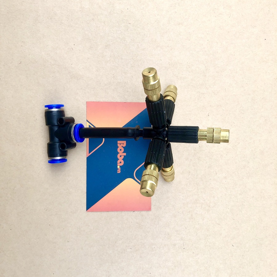 Béc phun sương 5 hướng bằng đồng