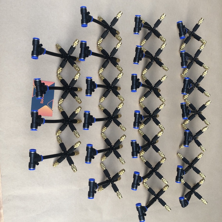 Béc phun sương 5 hướng bằng đồng