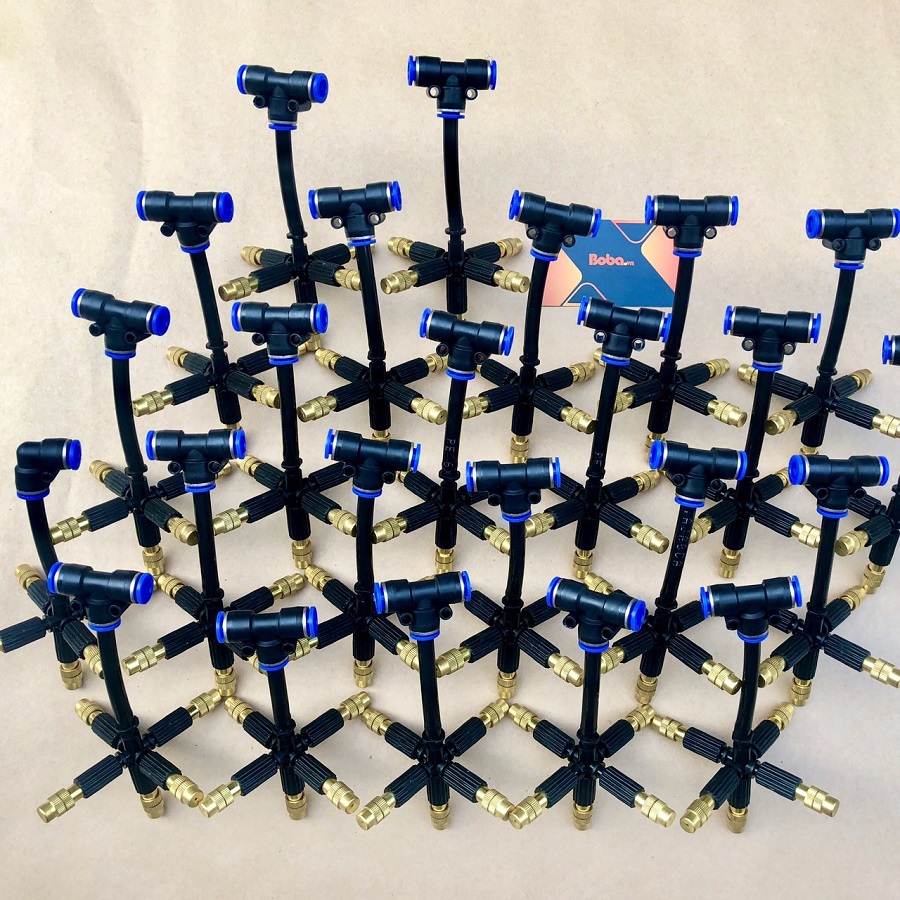 Béc phun sương 5 hướng bằng đồng