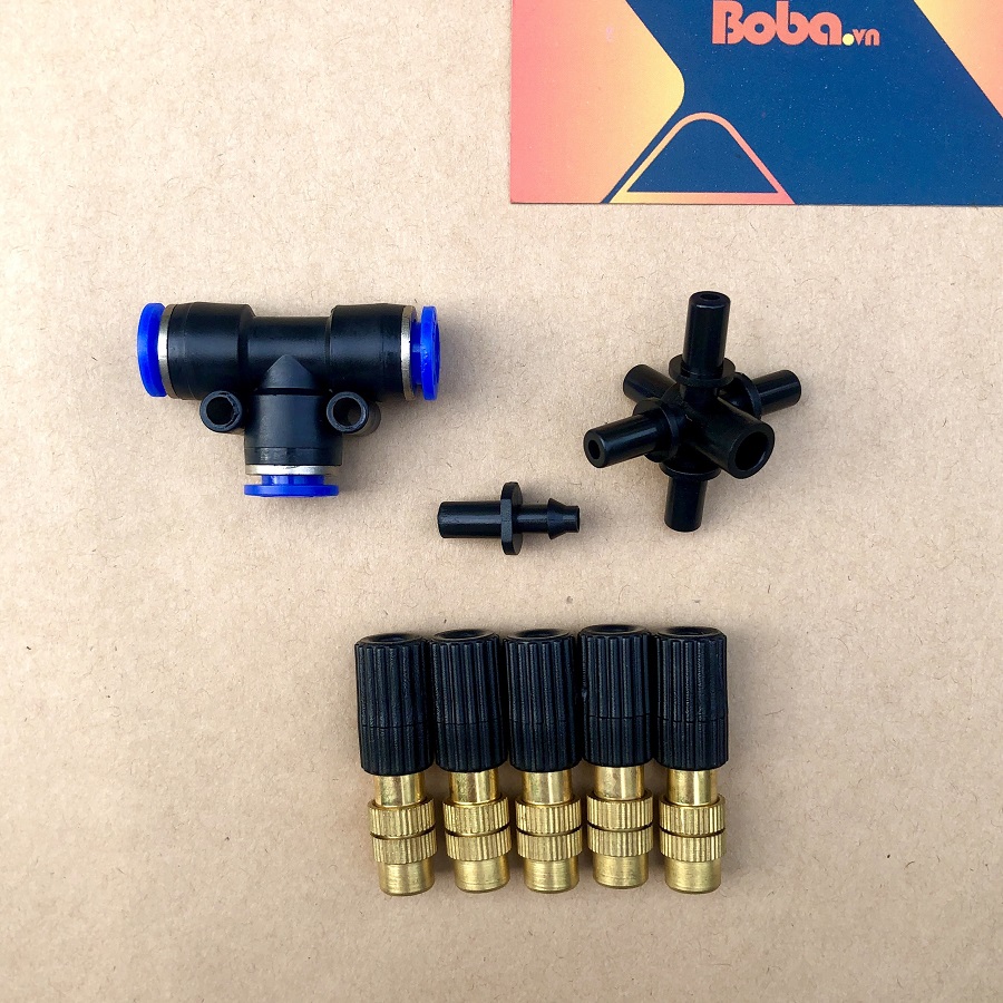 Béc phun sương 5 hướng bằng đồng