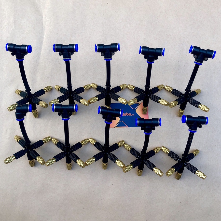 Béc phun sương 5 hướng bằng đồng