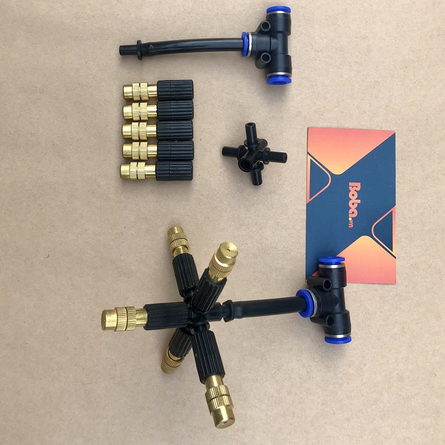 Béc phun sương 5 hướng bằng đồng