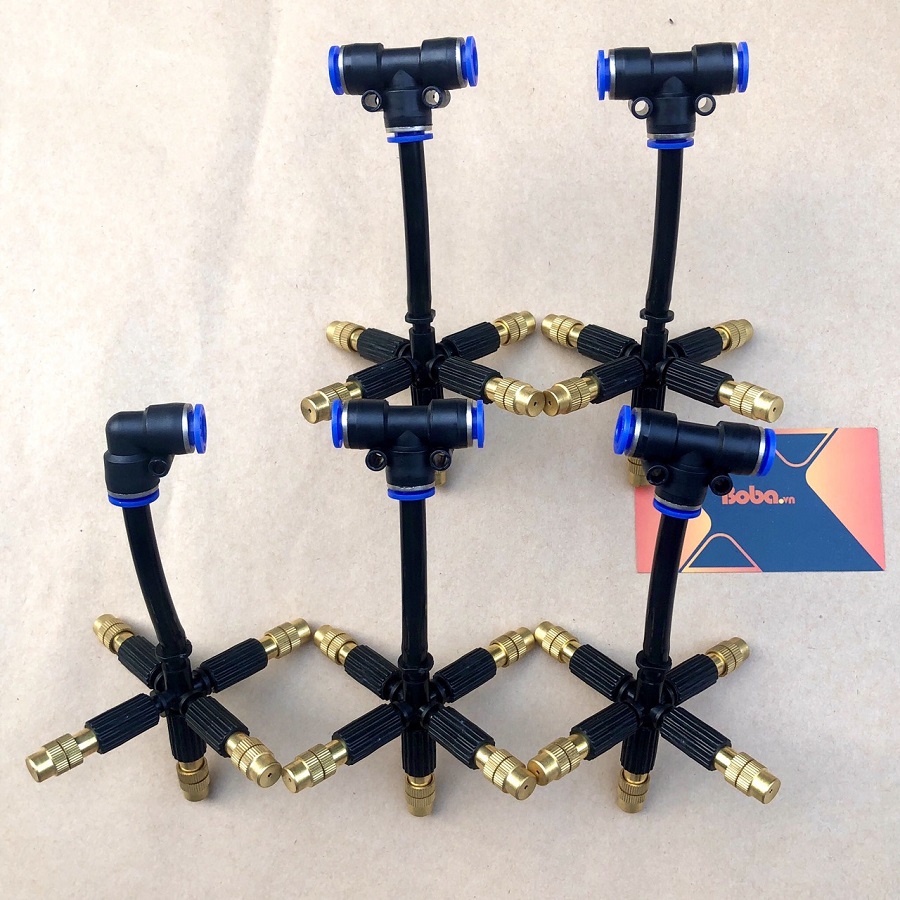 Béc phun sương 5 hướng bằng đồng