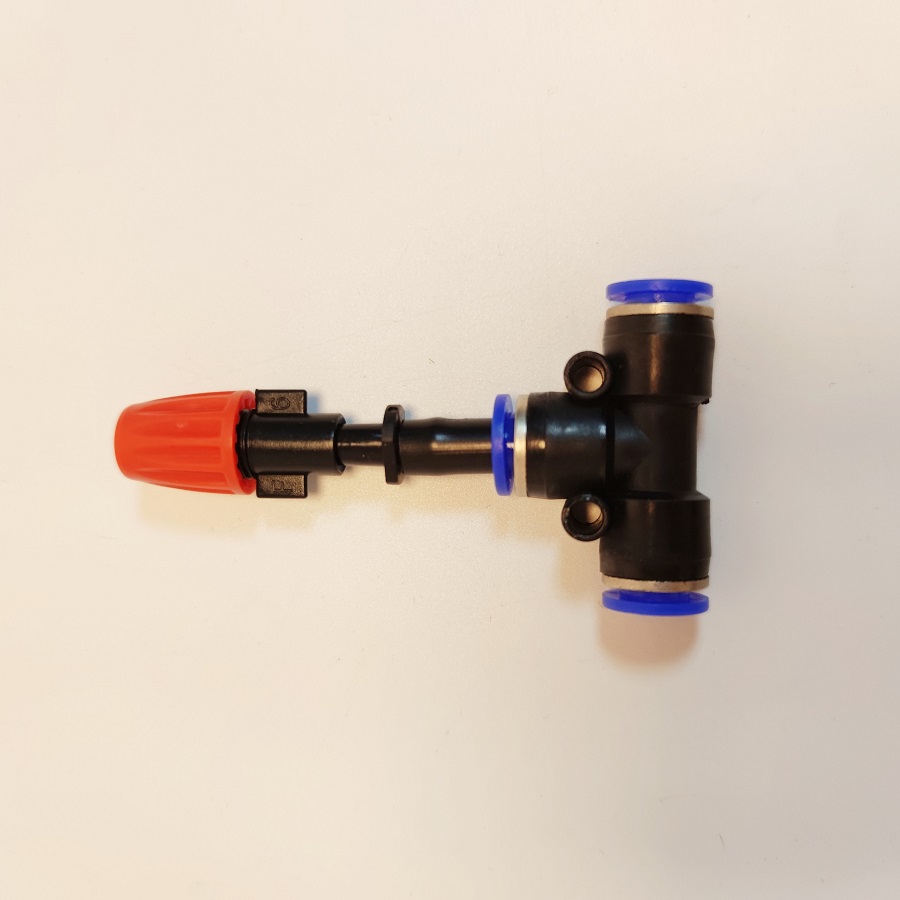 Bộ béc phun nhựa 1 hướng kèm đế T