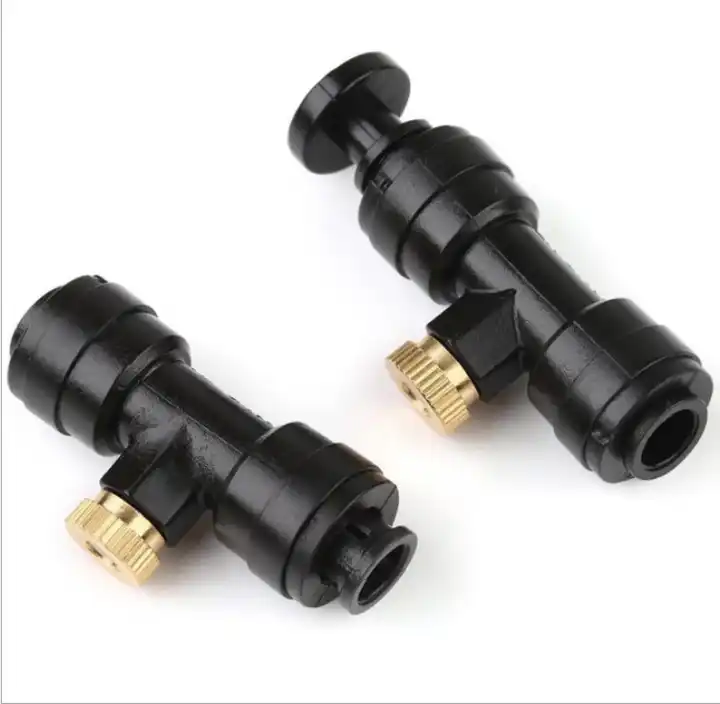 Bộ đế nhựa 8mm và đầu phun đồng DN64 chuyên tưới cây làm mát lắp đặt vào quạt