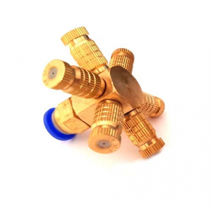 Bộ phun sương 6 hướng bằng đồng