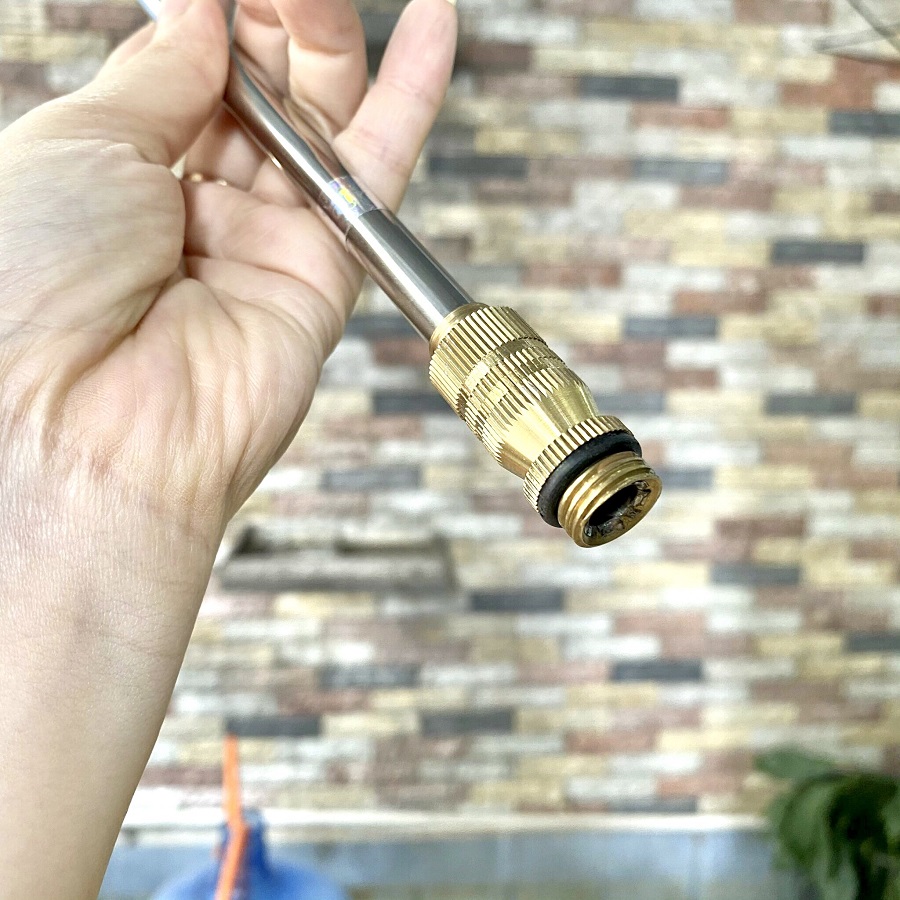 Cần nối dài tưới lan phun thuốc bằng inox 304 dài 1m2