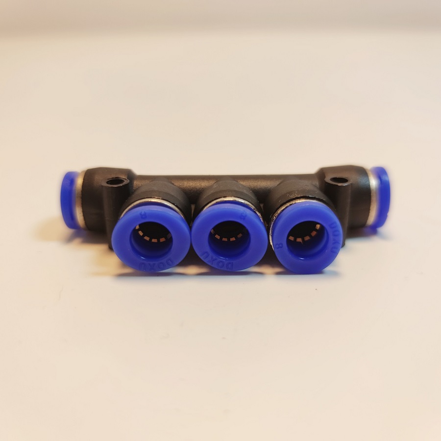 Chia 5 ống 8mm khớp nối nhanh