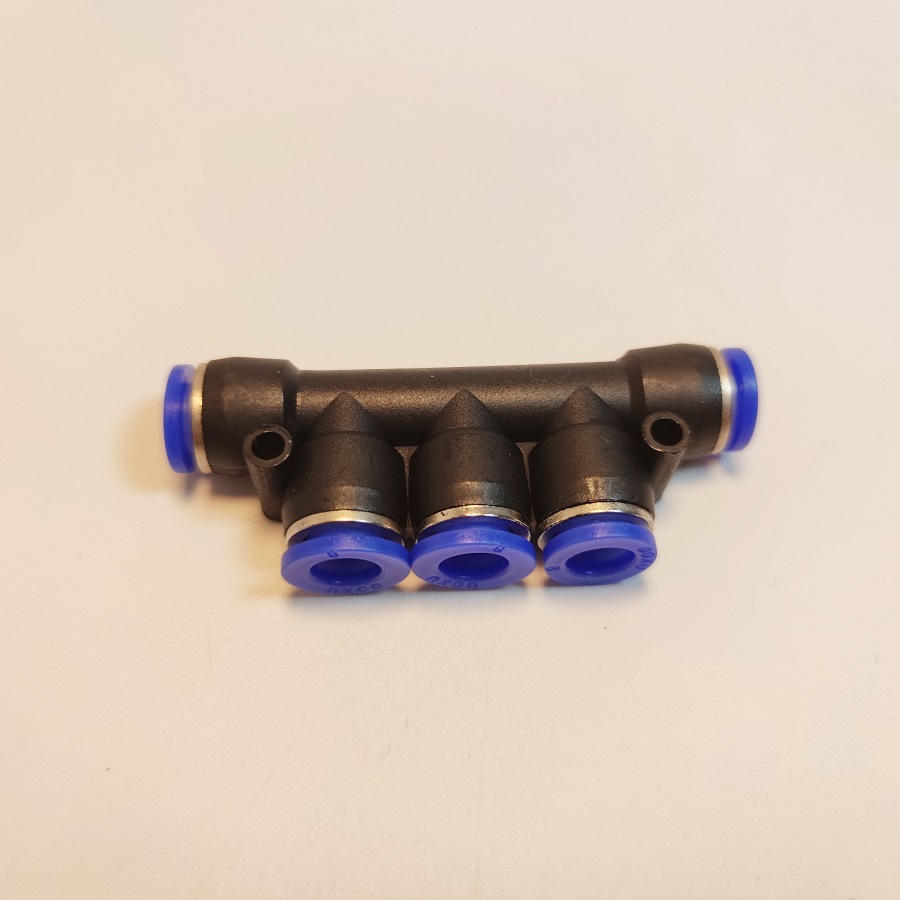 Chia 5 ống 8mm khớp nối nhanh