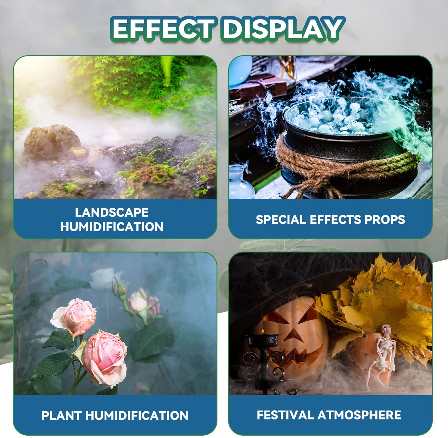 Vỉ phun sương siêu âm 6 mắt bằng thép không gỉ day dài 5m