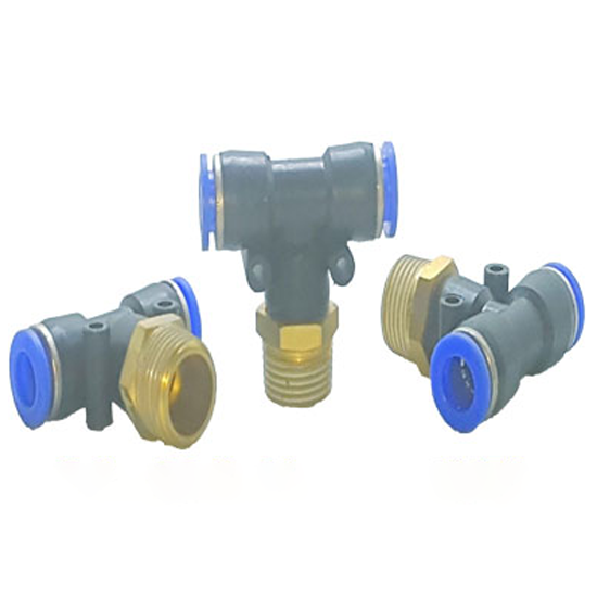 PS - T nhựa dây 8 ly/RN 17 ly - T nhựa phun sương dây 8 ly ren ngoài 17 ly