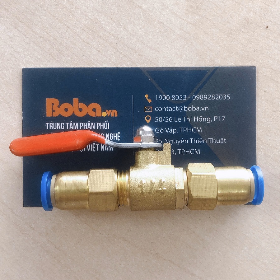 Van khóa phun sương thẳng 2 đầu 8mm