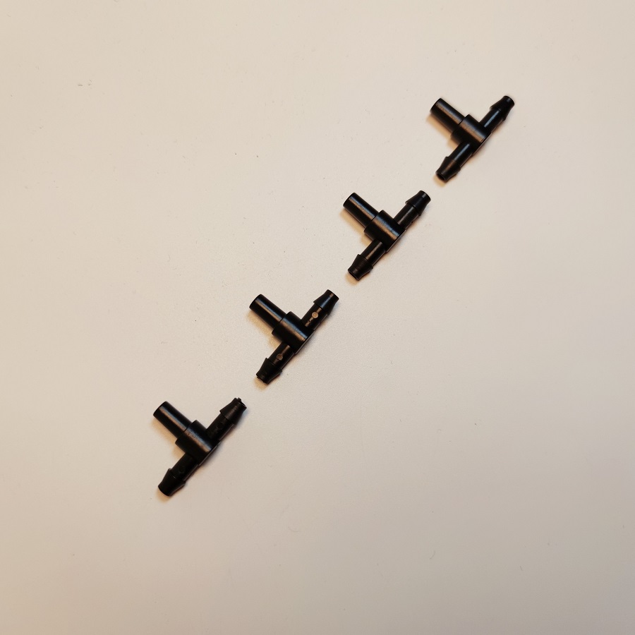 Tê 6mm 1 đầu trơn gắn béc