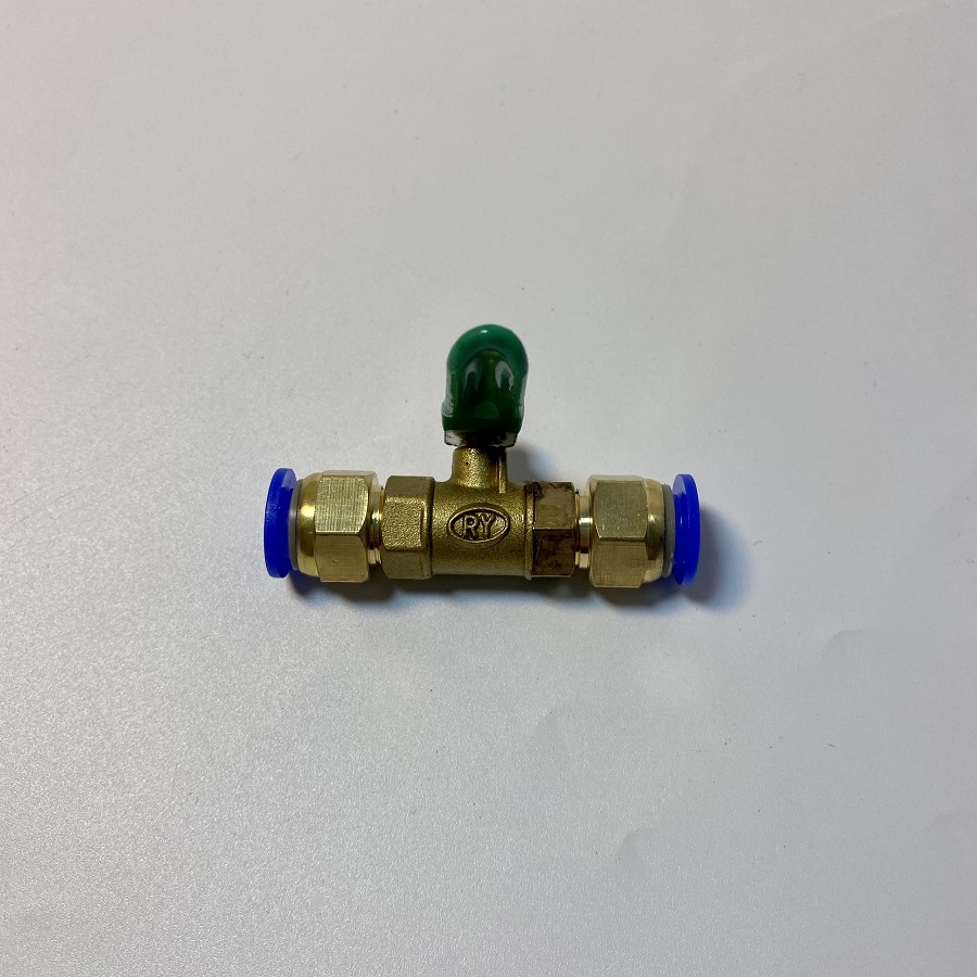 Van khóa ống thẳng bằng đồng 2 đầu 10mm