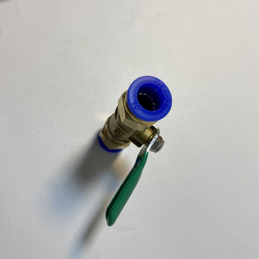 Van khóa ống thẳng bằng đồng 2 đầu 10mm