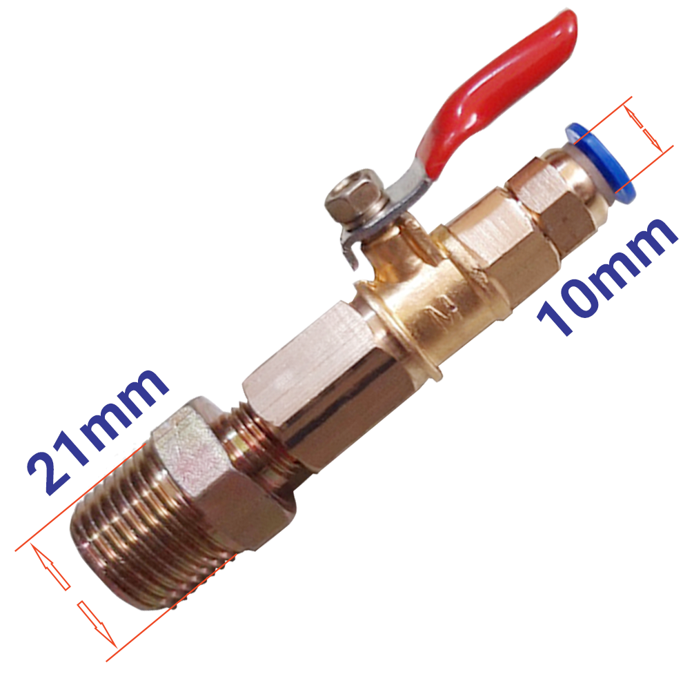 Van khóa phun sương bằng đồng 21 - 10 mm