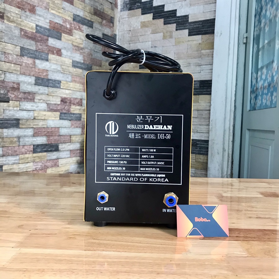 Máy bơm phun sương Hàn Quốc Daehan DH 50 - Hỗ trợ từ 30 đến 50 béc phun