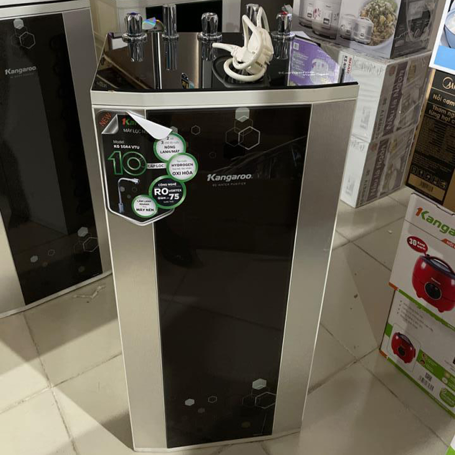 Máy lọc nước uống trực tiếp 10 lõi Kangaroo KG10A3 2 vòi nóng lạnh