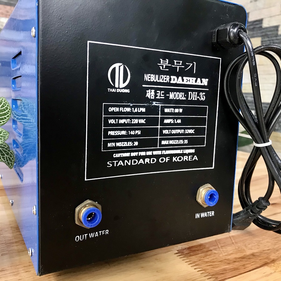 Máy phun sương Daehan DH 35 của Hàn Quốc - Hỗ trợ từ 20-35 béc