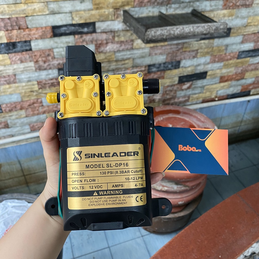 Bộ bơm tăng áp 12V Sinleader TH2203 96W của Nhật Bản