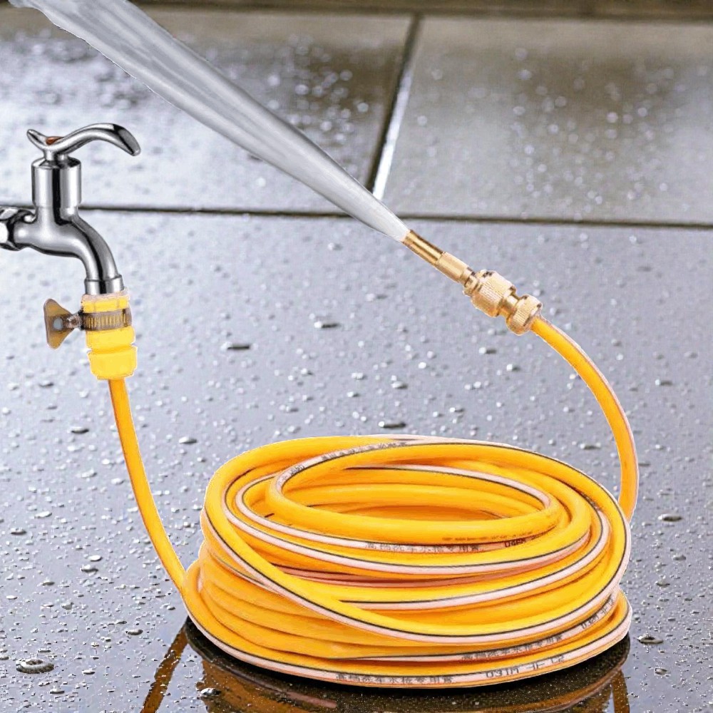 Bộ Vòi Xịt Tăng Áp A22 Kèm Dây 15M - Đầu Vòi Kim Loại Siêu Bền Xịt Rửa Đa Năng