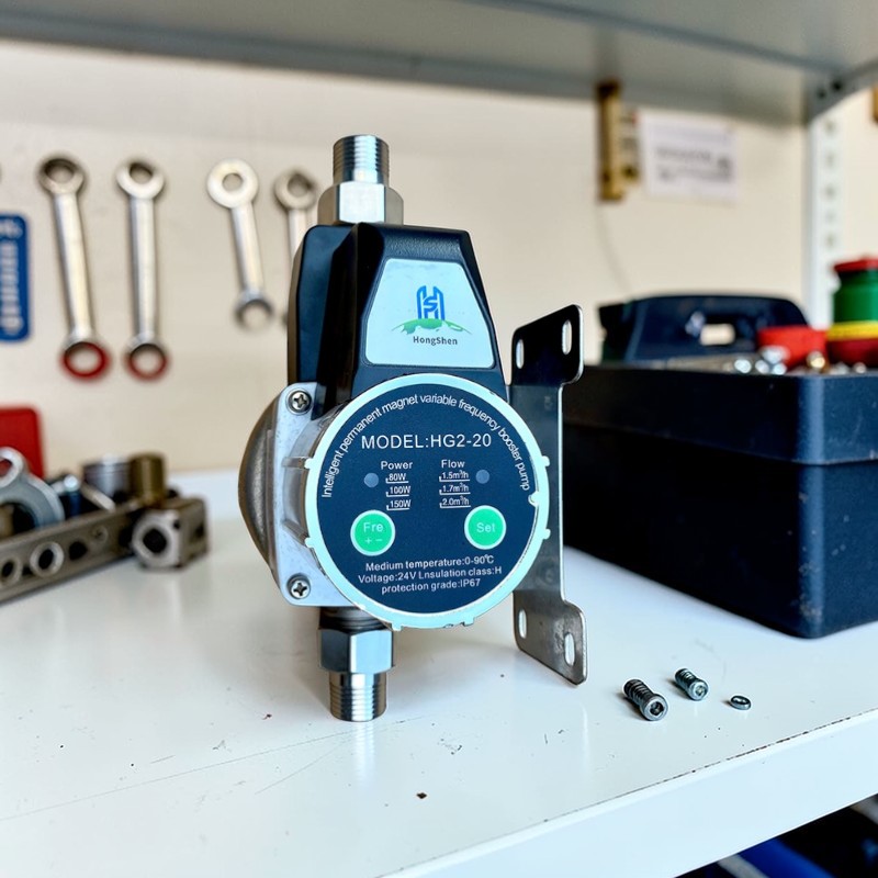 máy bơm tăng áp tự động 24V cho vòi sen máy giặt - Model HG2-20 an toàn chống giật siêu êm