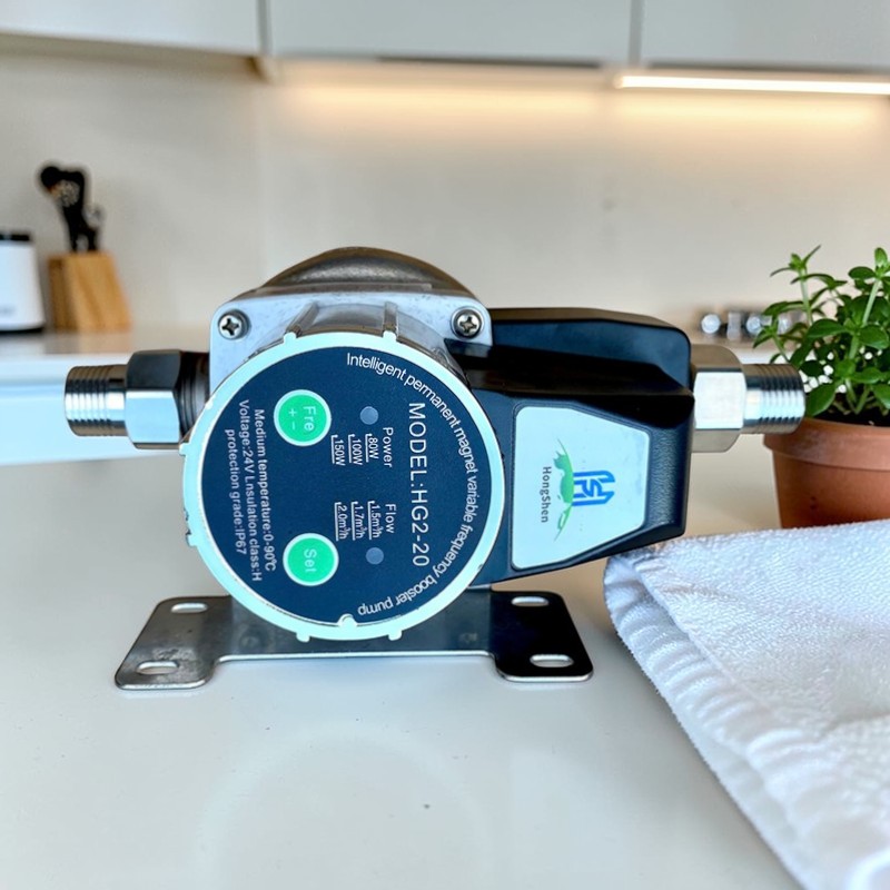 Bơm Tăng Áp Mini Tự Ngắt Siêu Êm – Không Còn Lo Nước Yếu Không Sợ Điện Giật