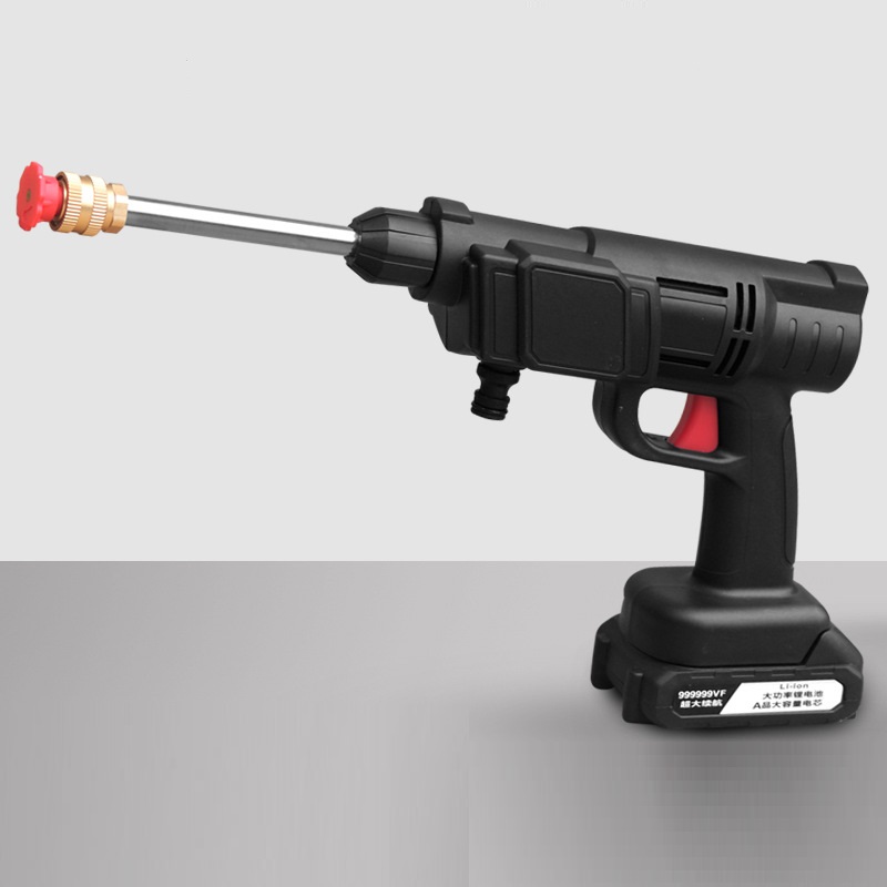 Máy rửa xe cầm tay gia đình công suất 400w pin sạc 48V phun thuốc sâu tưới cây xịt sân rửa máy lạnh