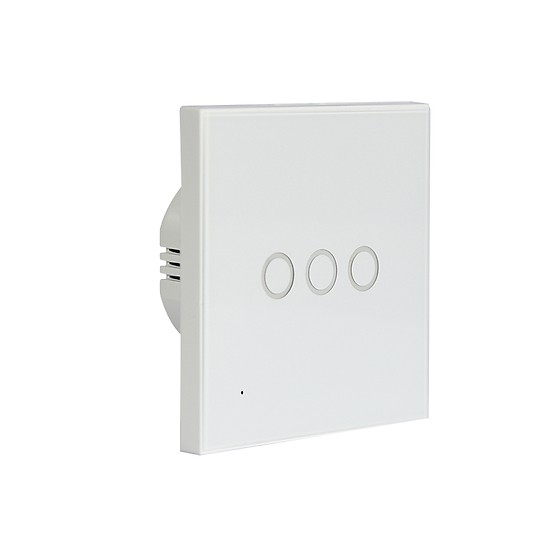 Công Tắc Wifi Điều Khiển Từ Xa Tuya - 3 Nút Trắng - TUYA3T
