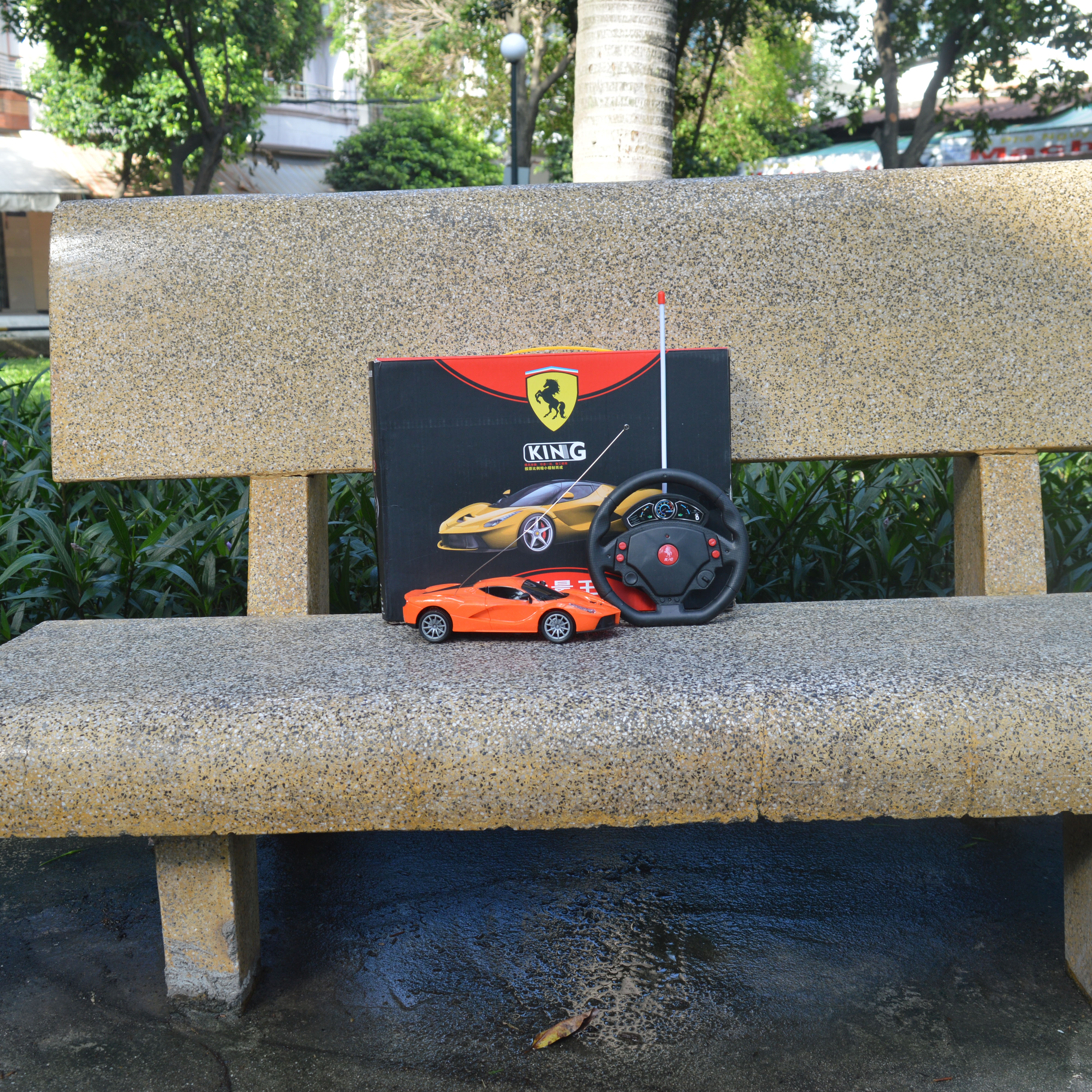 [Tặng Quà Xe Công Trường] Siêu Xe Điều Khiển Vô Lăng 4 Hướng F3