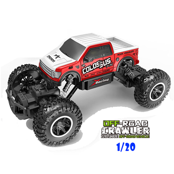 Xe địa hình điều khiển monter tỉ lệ 1-20 Rock Crawler 4WD 1020-1