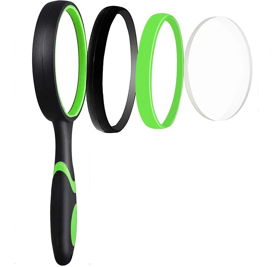 Kính lúp cầm tay cao su chống trượt B75 đường kính 75MM