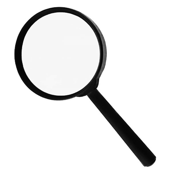 Kính lúp cầm tay đọc sách cán đen full Glass Phi 60