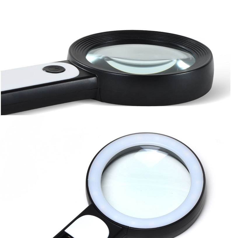 Kính lúp cầm tay MK2290 phóng đại 30 lần có 18 đèn led