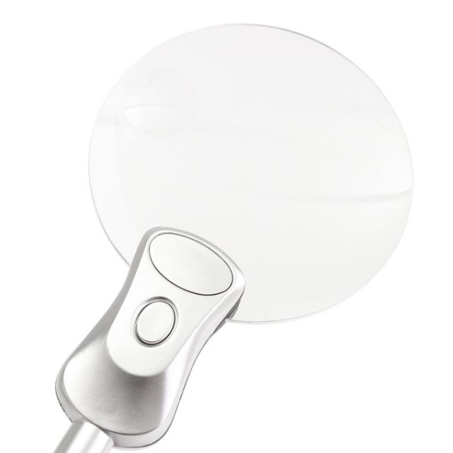Kính lúp để bàn sữa chữa 5X K8 có đèn led và khay dụng cụ