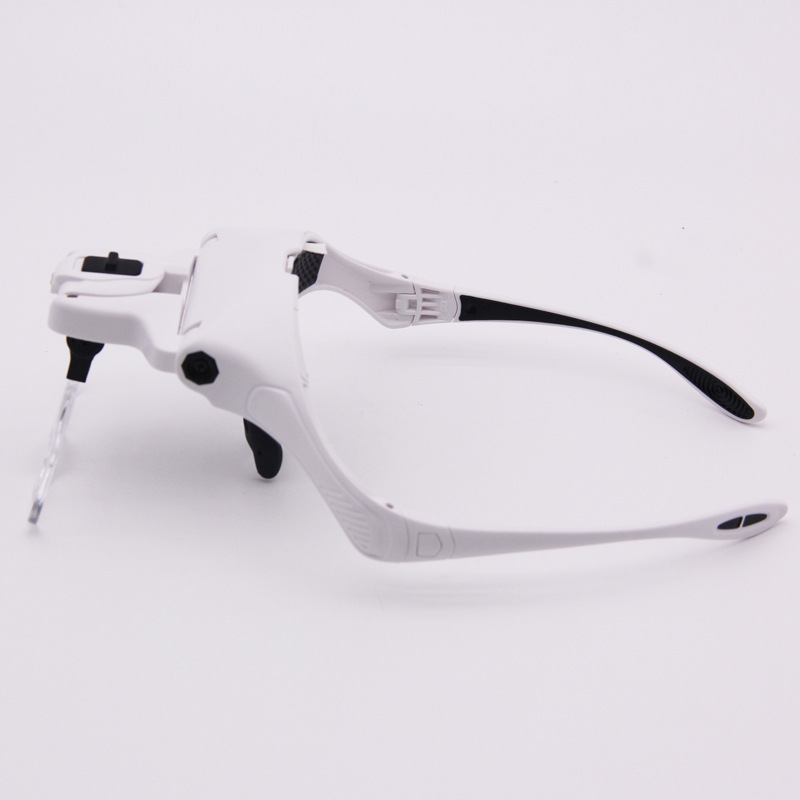 Kính lúp đeo đầu có đèn LED đọc sách sửa chữa kiểm tra và nhận dạng cho người già có 5 thấu kính