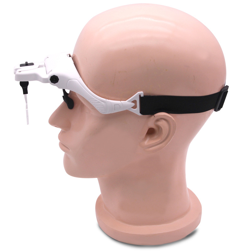 Kính lúp đeo đầu có đèn LED đọc sách sửa chữa kiểm tra và nhận dạng cho người già có 5 thấu kính