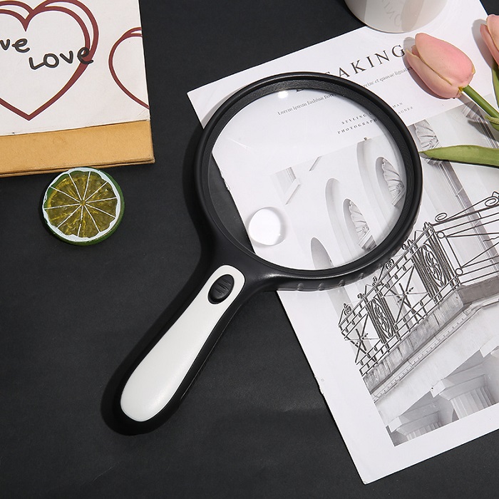 Kính lúp cầm tay k145 đường kính khổng lồ 145mm phóng đại 10 lần