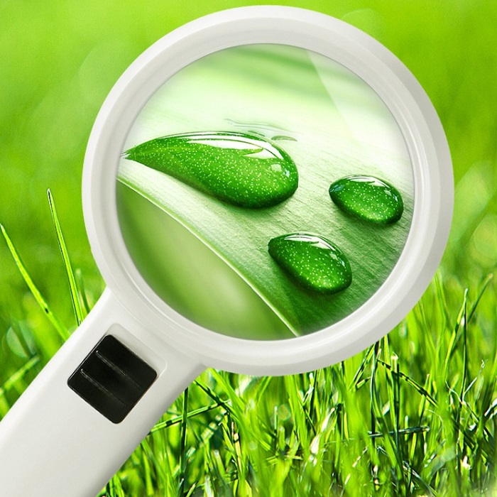 Kính lúp cầm tay K30 phóng dại 30 lần có 2 thấu kính thủy tinh