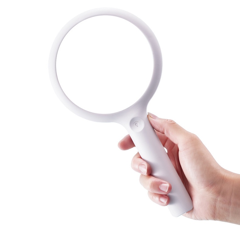 kính lúp phóng đại 30 lần đường kính 125mm sạc pin dành cho người già