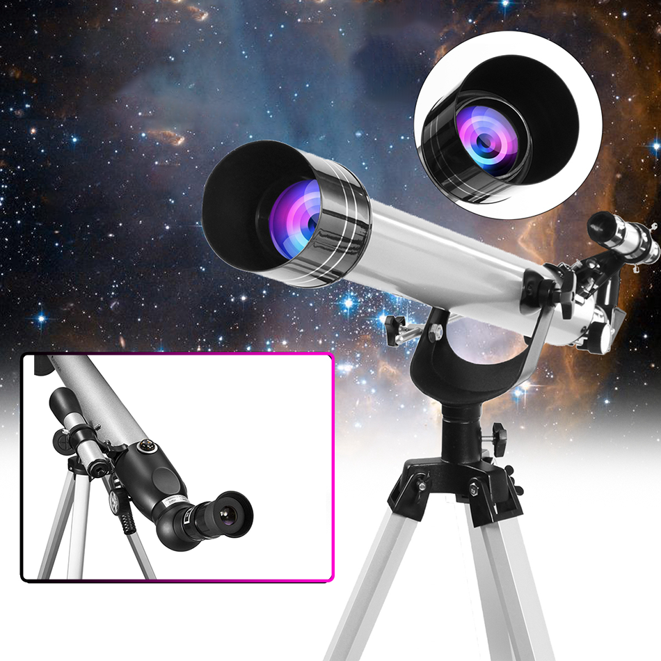 Kính thiên văn khúc xạ chân cao F70060 Refractor cực xa