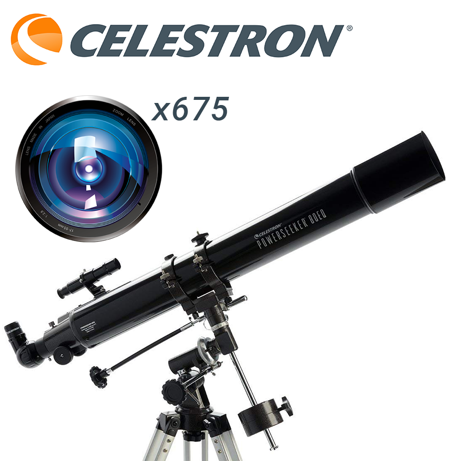 Kính Thiên Văn Mỹ Celestron 80EQ 675x - Hàng nhập USA trực tiếp